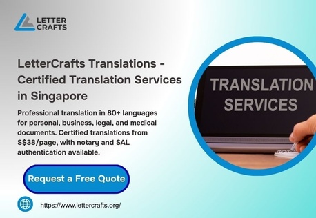 Singapore, Translation, LetterCrafts &ndash; Certified Translation Services