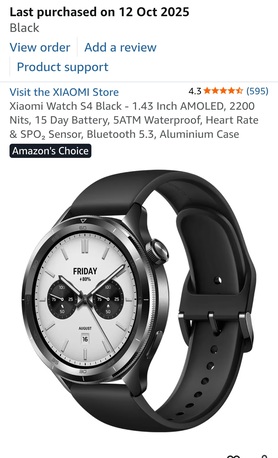 Yanbu, Watches, SAR 320,  XIAOMI WATCH S4