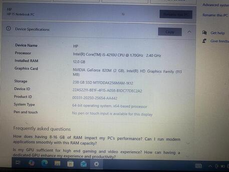 Riyadh, Electronics, SAR 1000,  HP Laptop I 5