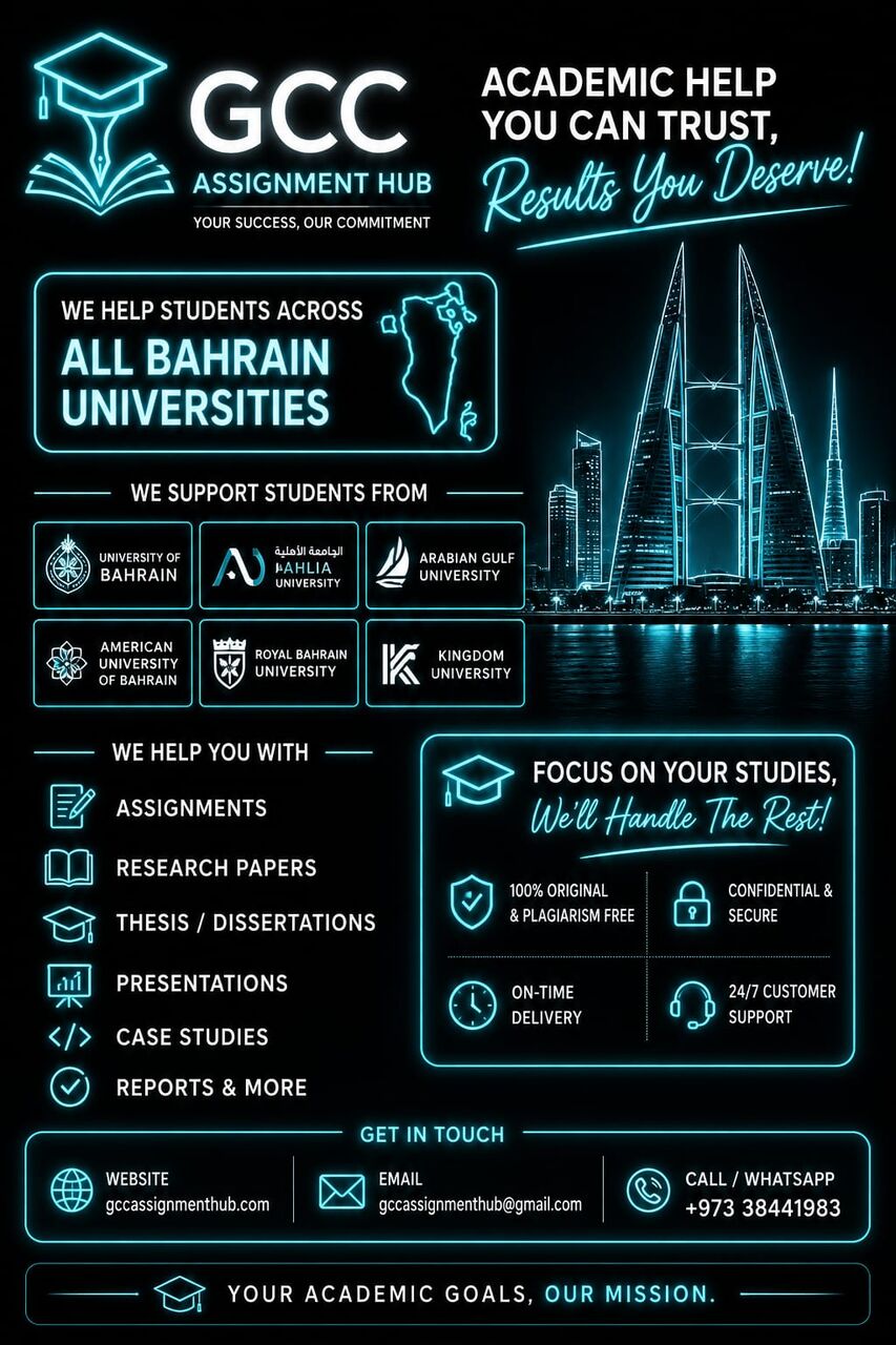 Manama, Education, Assignment,Thesis, Case Studies, Essays, Reports Writing Service