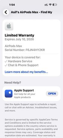 Riyadh, Electronics, SAR 1400,  Apple Airpods Max Over Ear Headphone With Type C, Midnight