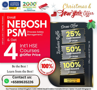 Singapore, Materials, SGD 1,  NEBOSH PSM Course In Singapore
