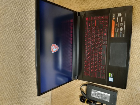 Riyadh, Computers, SAR 2499,  MSI Gaming Laptop Intel Core I7 -Processor, Ram (16 GB), SSD (512 GB), Nvidia 4GB GTX