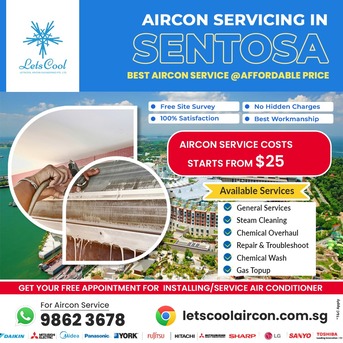 Singapore, Air Conditioners, SGD 25,  Aircon Servicing Sentosa