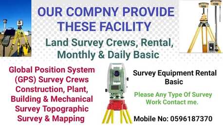 Jubail, Job Seekers, LAND SURVEYOR AVAILABLE DAILY BASIS WITH ALL SURVEY EQUIPMENT GPS AND TOTAL STATION
