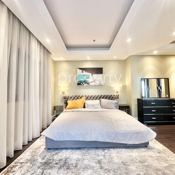 Salmiya, Apartments/Houses, KWD 3000/month,  3 BR,  Seaview Furnished Three-Bedroom Floor With Private Pool & Balcony In Salmiya, Kuwait