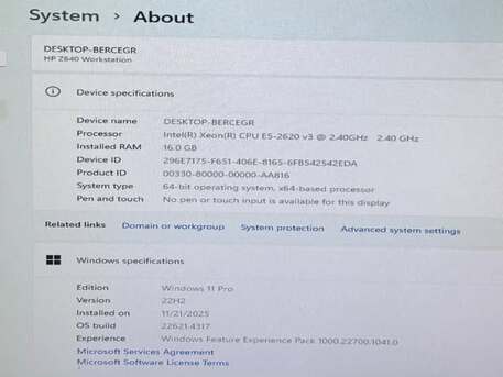 Doha, Computers, QAR 1450,  HP Intel Xeon Z640 Workstation PC