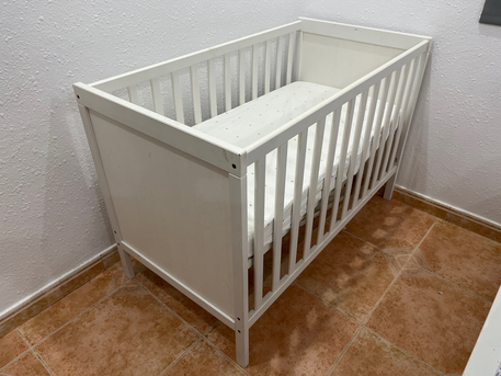 Jeddah, Baby & Kid Stuff, SAR 300,  Ikea Baby Cott For Sale With Free Baby Chair