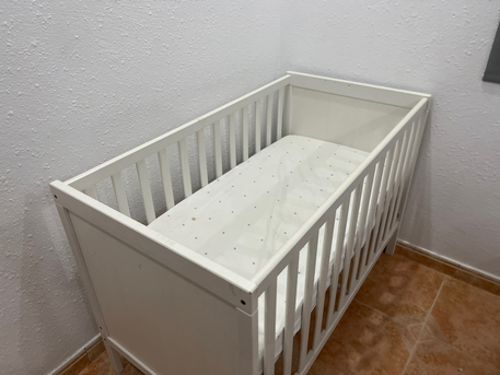 Jeddah, Baby & Kid Stuff, SAR 300,  Ikea Baby Cott For Sale With Free Baby Chair
