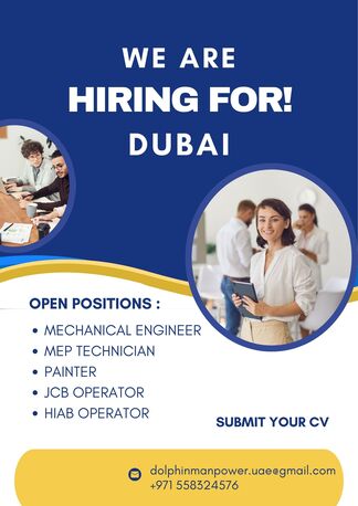 Dubai, Jobs, WANTED FOR DUBAI
