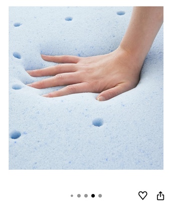 Hara, Furniture, SAR 500,  4 Inch Mattress Topper Memory Foam Lucid Brand New