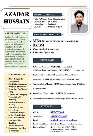 Karachi, Job Seekers, Admin & HR Assistant