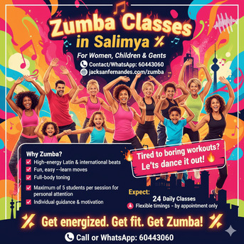 Salmiya, Business, ZUMBA FITNESS CLASSES &ndash; SALMIYA