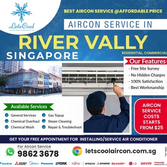 Singapore, Air Conditioners, SGD 25,  Aircon Servicing River Valley