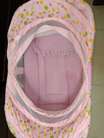 Al Wadi, Baby & Kid Stuff, SAR 90,  Baby Bed | Baby Cot With Mattress And Mosquito Net | Slightly Used And Almost New
