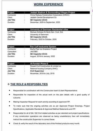 Riyadh, Job Seekers, QA/QC-Inspector-Civil  -Arch-fit Out|7 Years + Experience| Transferable Iqama|