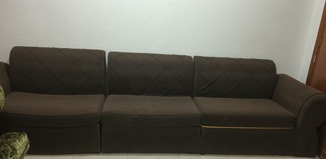 Khobar, Furniture, SAR 100,  2 Sofas And A Cupboard For Sale
