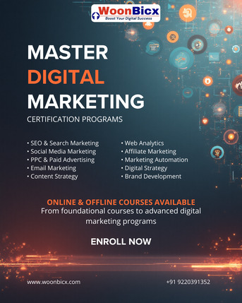 Mumbai, General, WoonBicx - Best Digital Marketing Institute & Agency | Courses & Digital Marketing Service
