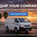 Corporate Fleet Rent/Lease: Toyota Hiace Bus (Staff) & Hilux 4x4 Pickup - Projects & Logis