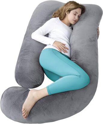 Al Wadi, Health & Beauty Items, SAR 80,  AMCATON 60 Inch Pregnancy Pillow For Sleeping, Extra Large U Shaped Body Pillow, Maternity