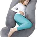 SAR 80,  AMCATON 60 Inch Pregnancy Pillow For Sleeping, Extra Large U Shaped Body Pillow, Maternity