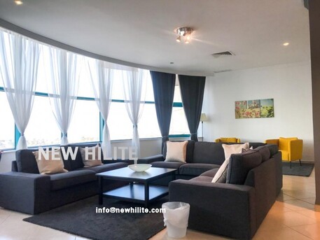 Salmiya, Apartments/Houses, KWD 1350/month,  Furnished,  3 BR,  Three Bedrooms Fully Furnished Sea View Apartment For Rent In Salmiya