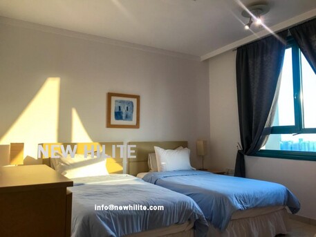Salmiya, Apartments/Houses, KWD 1350/month,  Furnished,  3 BR,  Three Bedrooms Fully Furnished Sea View Apartment For Rent In Salmiya