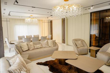 Abdoun, Apartments/Houses, JOD 28000/year,  Furnished,  3 BR,  260 Sq. Meter,  Luxury Ground Floor Apartment For Rent In Abdoun