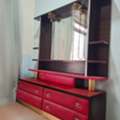 BHD 10,  Solid Wood Dresser With Mirror, 5 Shelves & 5 Drawers