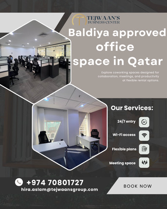 Doha, Offices, QAR 1,  Office Space In Qatar Fully Furnished / Baldiya Approved, Rental Office