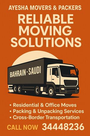 Manama, Relocation, AYESHA Movers&Pakers PROFESSIONAL SERVICES LOWEST RATE SHIFTING Bahrain&All Gcc&All World