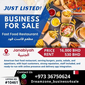 Janabiya, Businesses For Sale, 🔥 **Operating Fast Food Restaurant For Immediate Sale &ndash; Janabiyah** 🔥