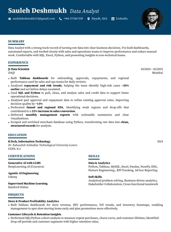 Riyadh, Job Seekers, Data Analyst