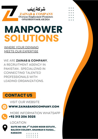 Riyadh, Manpower, Zainab & Company - Reliable Overseas Recruitment Solutions