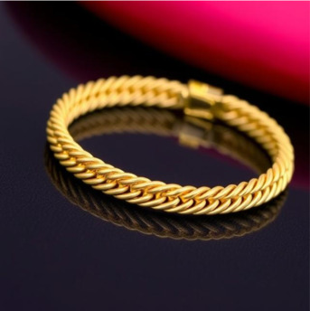 New York, Jewelry, USD 1003,  Shop 14K Gold Nugget Bracelet Men In USA