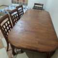 SAR 380,  Wooden Dinning Table With 4 Chairs Only