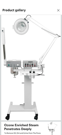 Jeddah, Machinery, SAR 2500,  Beauty Spa Salon Skin Care Facial Cleansing And Hydrating Equipment With The Black Chair