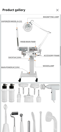 Jeddah, Machinery, SAR 2500,  Beauty Spa Salon Skin Care Facial Cleansing And Hydrating Equipment With The Black Chair