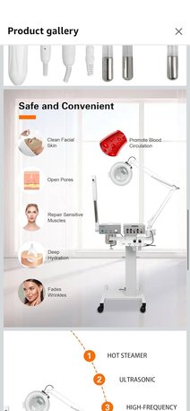 Jeddah, Machinery, SAR 2500,  Beauty Spa Salon Skin Care Facial Cleansing And Hydrating Equipment With The Black Chair