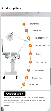 Jeddah, Machinery, SAR 2500,  Beauty Spa Salon Skin Care Facial Cleansing And Hydrating Equipment With The Black Chair