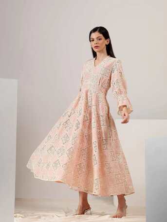 New Delhi, Clothing & Accessories, INR 10999,  Cutwork Dress For Ladies With Intricate Embroidery