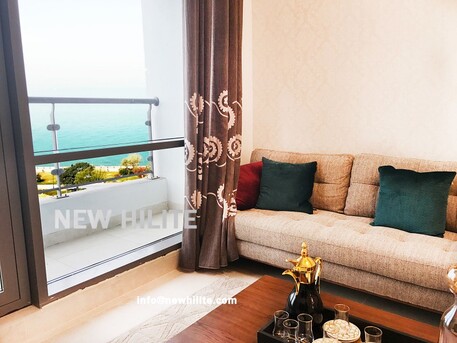 Salmiya, Apartments/Houses, KWD 1150/month,  Furnished,  3 BR,  Three Bedroom Sea View Apartment For Rent In Salmiya