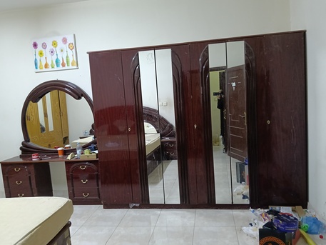Hara, Furniture, SAR 600,  Bed Set With Cupboard And Dressing Table In Very Good Condition With Low Price