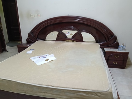 Hara, Furniture, SAR 600,  Bed Set With Cupboard And Dressing Table In Very Good Condition With Low Price