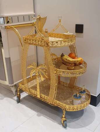 Riyadh, Furniture, SAR 300,  BEAUTIFUL GOLDEN TROLLY