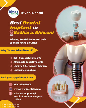 Haryana, Dental, Best Doctors For Dental Implant In Badhara | Triveni Dental