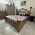 SAR 800,  Bedroom Set , King Size Bed , 6 Door+ 3 Door Wardrobe, Drawer Unit , Dressing, Mirror Unit