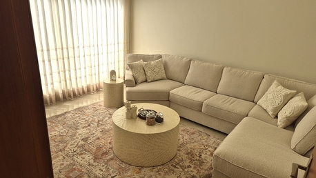 Al Malaz, Furniture, SAR 5000,  Luxury Ashley Sectional Sofa Set, Table Set & Floor Lamp