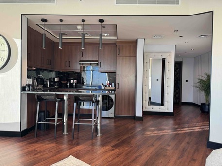 Riyadh, Apartments/Houses, SAR 15000/month,  Furnished,  1 BR,  81 Sq. Meter,  VIP Luxury  Apartment (1 BD & 1 Living R)- 44th Floor - Rafal Tower - JW Marriott Building