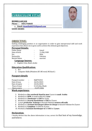 Dammam, Job Seekers, Firewatcher,Stand Byman&WPR